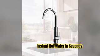 ก๊อกน้ำในห้องน้ำ จอแสดงผล LED กำลัง 3,300W ร้อนขึ้นใน 3-5 วินาที faucet ไฟฟ้าระดับไฮเอนด์FP-1