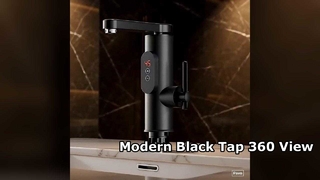 ห้องน้ำสีดำทันสมัย ​​Tap 360 ดูการออกแบบสไตล์ยุโรป